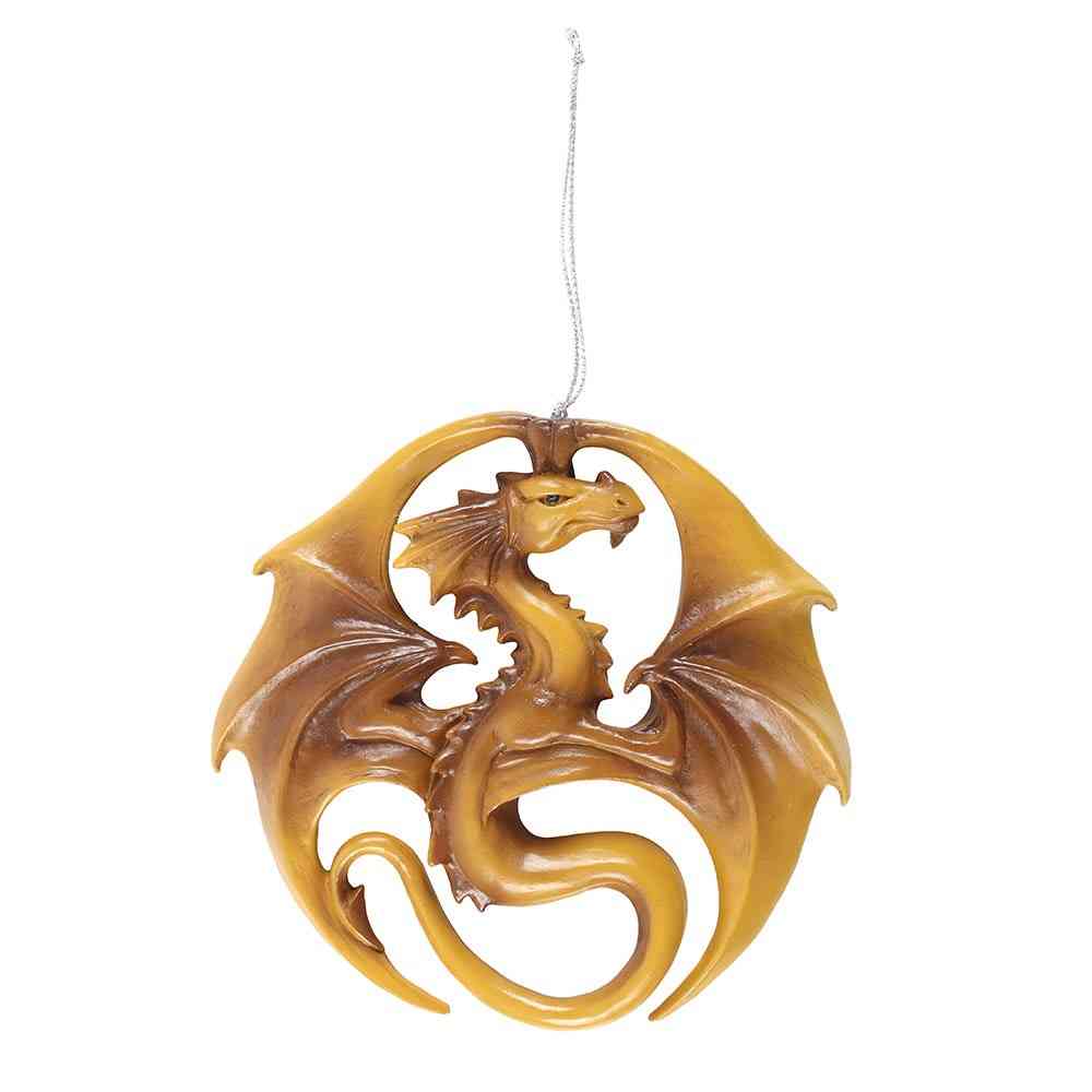 Something Different - Dragon Medal Hanging Ornament by Anne Stokes Wall decoration - Multicolours